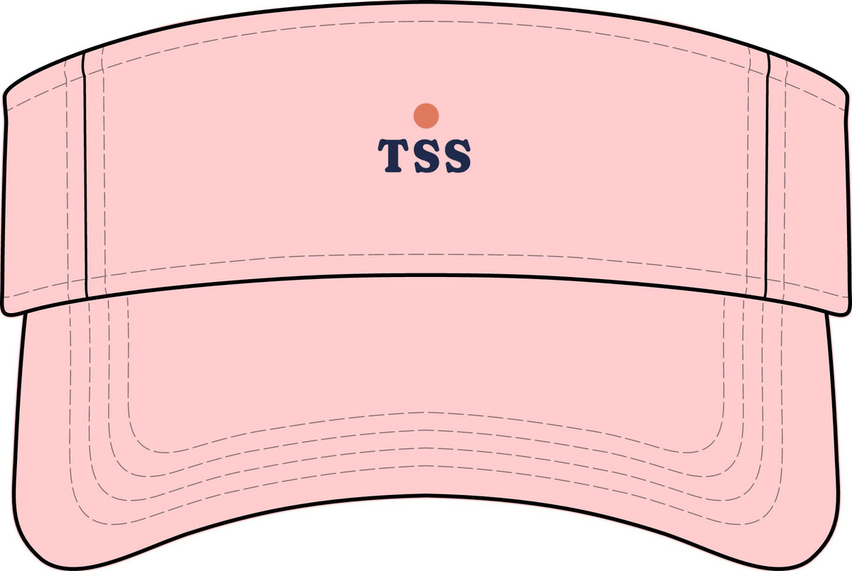 TSS Ball Visor in Pink, front view