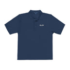 Muni Club Script Polo in Navy, front view