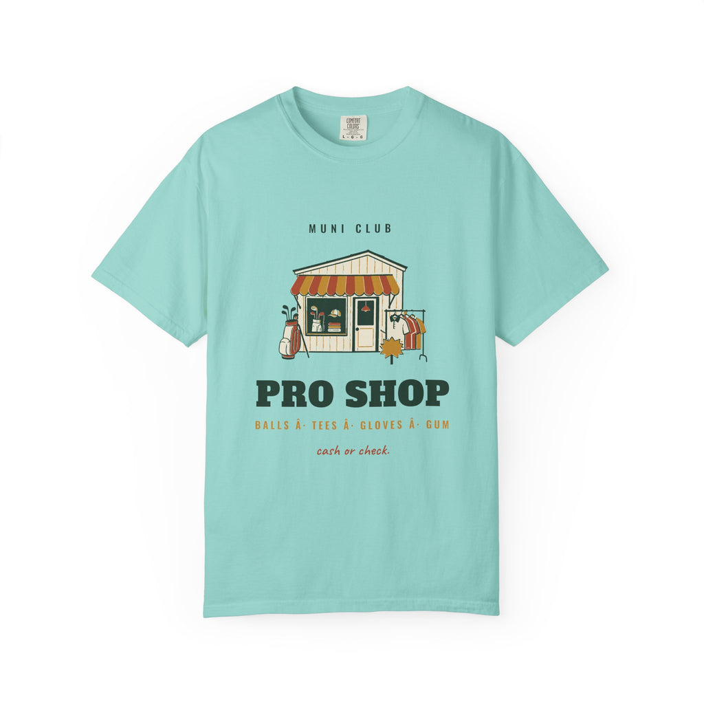Pro Shop Tee in Chalky Mint, front view