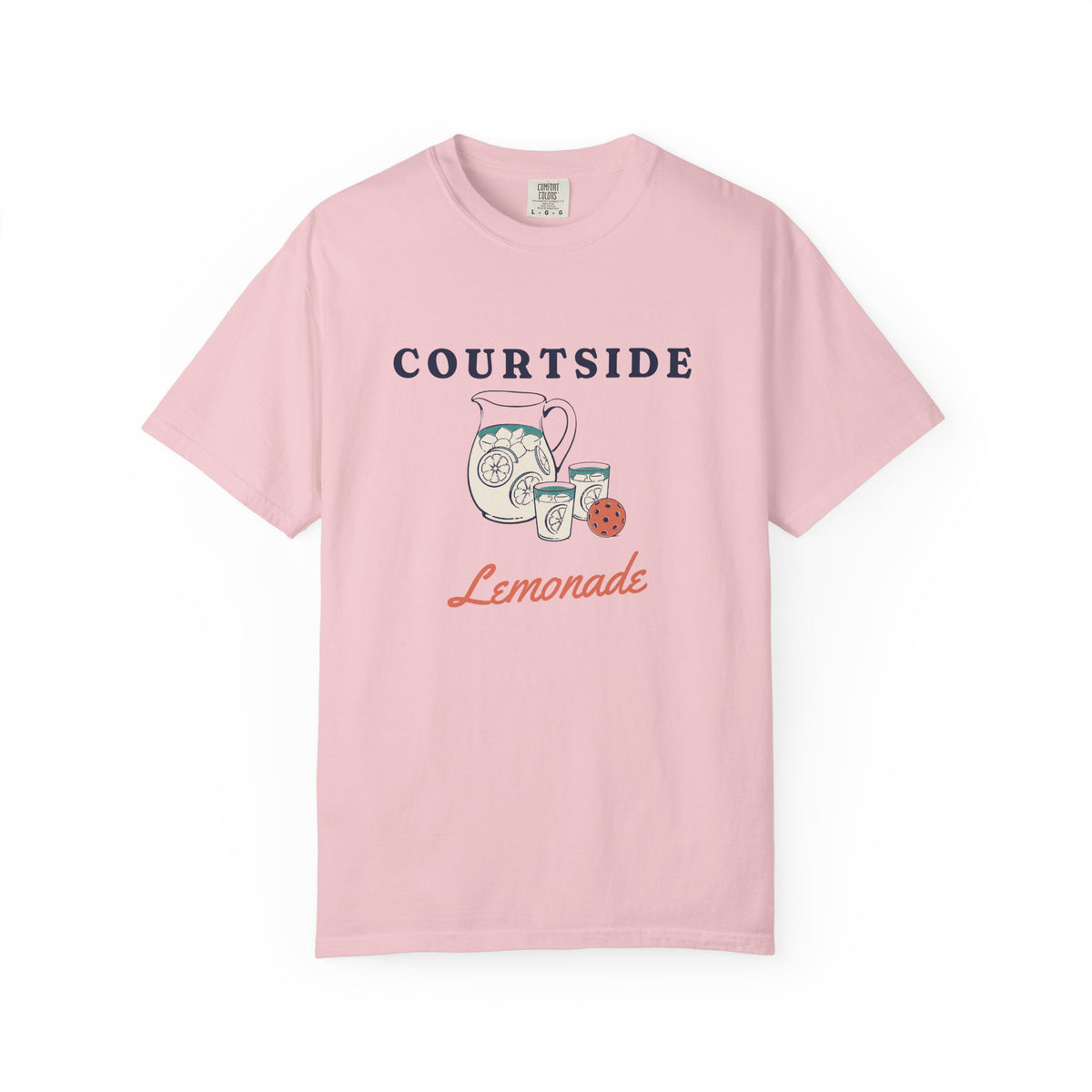Courtside Lemonade Tee in Blossom, front view