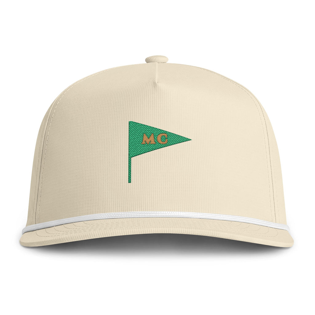 MC Pennant Rope Cap in Ivory, front view
