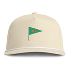 MC Pennant Rope Cap in Ivory, front view