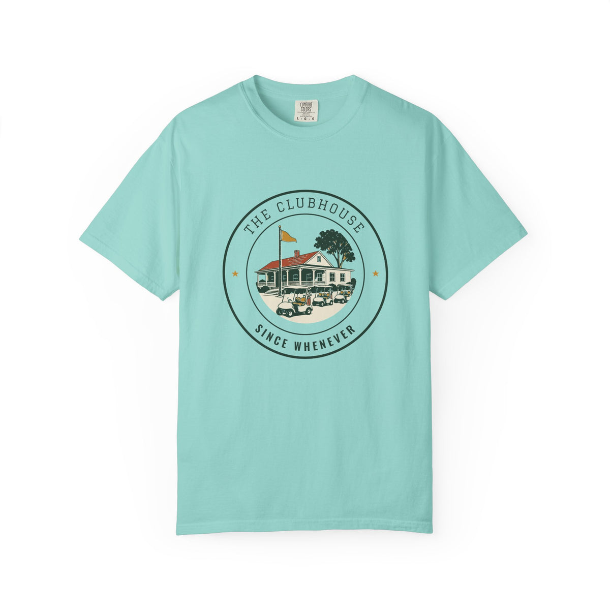 The Clubhouse Tee in Chalky Mint, front view