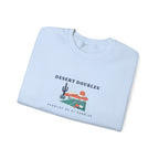 Desert Doubles Crewneck in Light Blue, folded