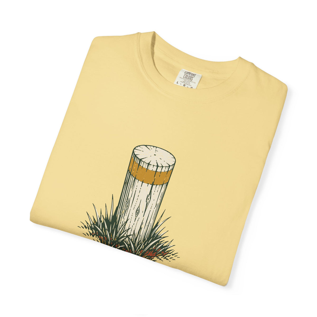 150 Out Tee in Butter, folded