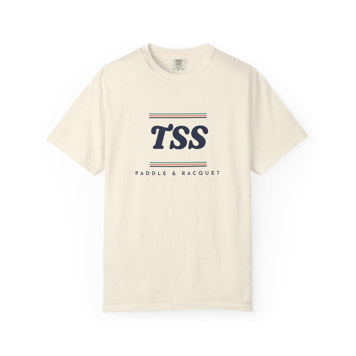 TSS Monogram Tee in Ivory, front view