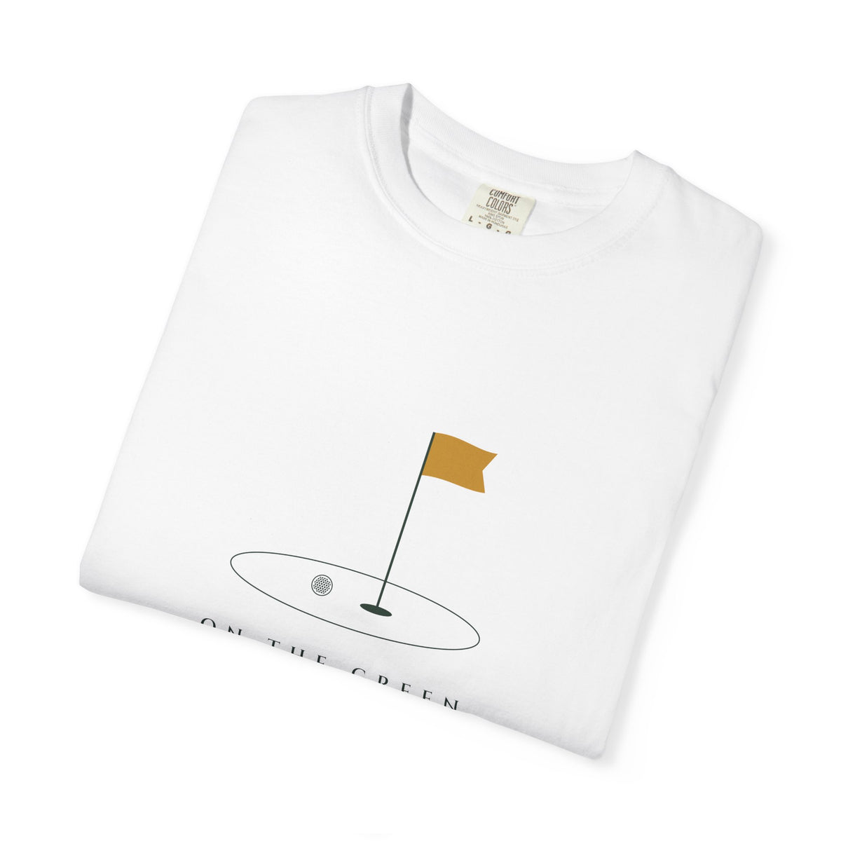 On the Green Tee in White, folded
