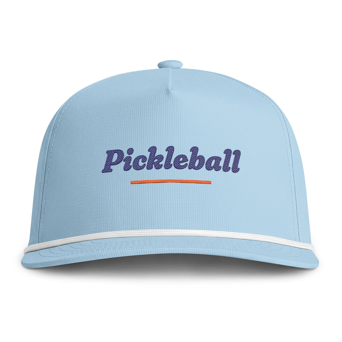 Pickleball Italic Rope Cap in Chambray, front view