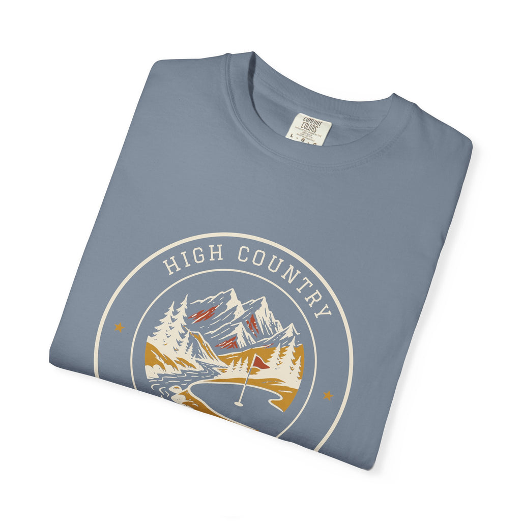 High Country Tee in Blue Jean, folded