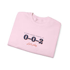 0–0–2 Crewneck in Light Pink, folded