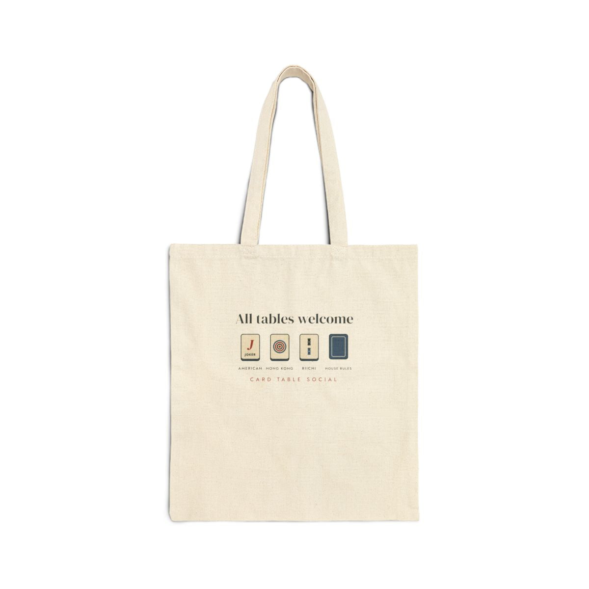 All Tables Welcome Tote in Natural, front view