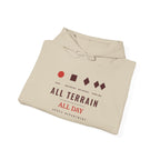 All Terrain Hoodie in Sand, folded