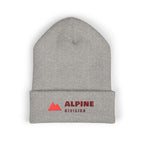 Alpine Division Beanie in Heather Grey, front view