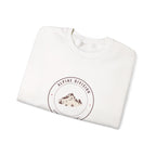 Alpine Division Crewneck in White, folded