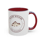 Alpine Division Mug in Maroon, right side