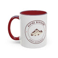 Alpine Division Mug in Maroon, left side