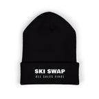 Annual Ski Swap Beanie in Black, front view