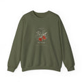 Apple Plate Crewneck in Military Green, front view
