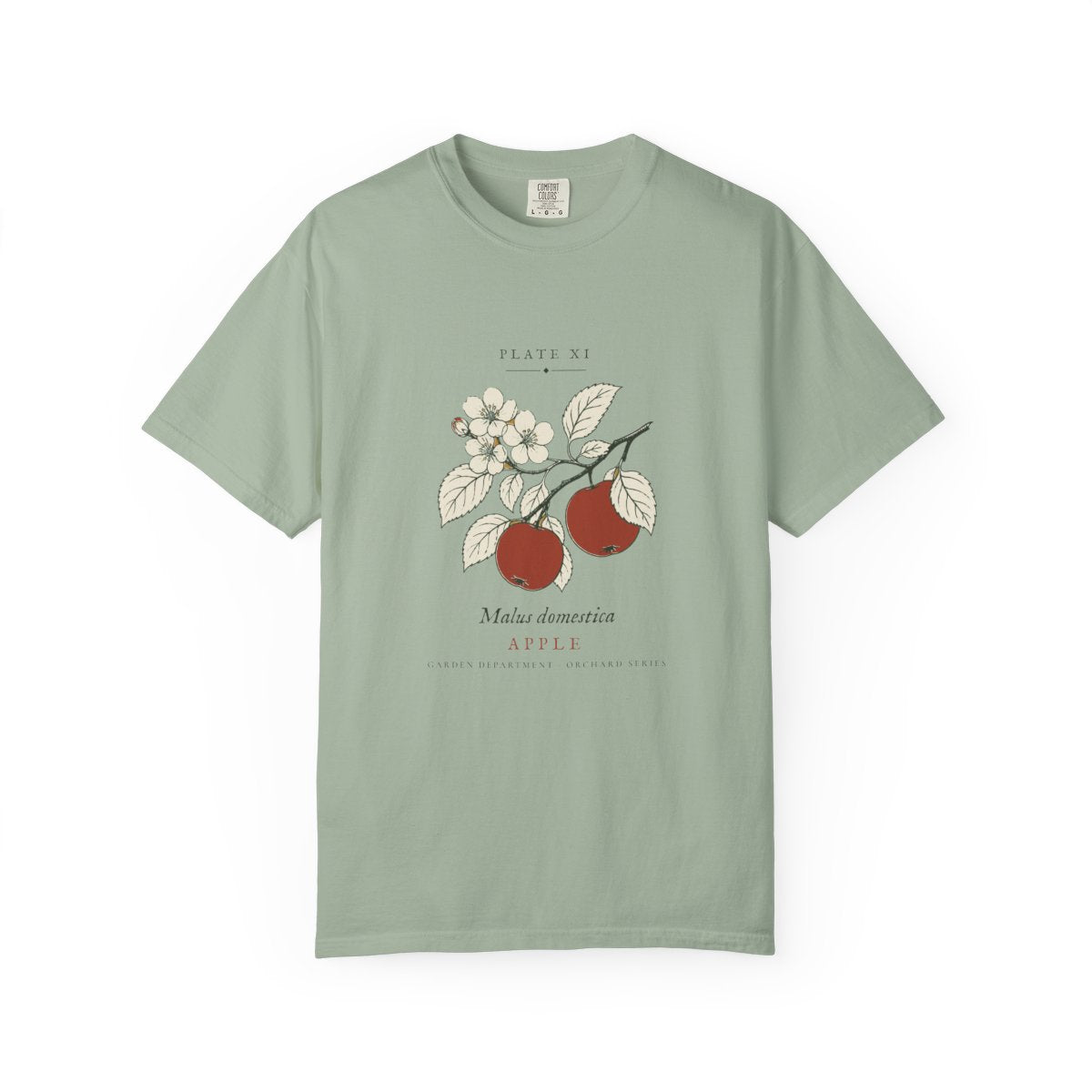 Apple Plate Tee in Bay, front view