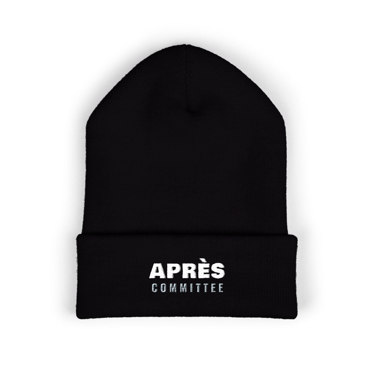 Après Committee Beanie in Black, front view