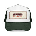Après Committee Trucker Hat in Dark Green / White / Dark Green, front view