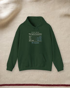 The Après Committee Hoodie in Forest Green, styled
