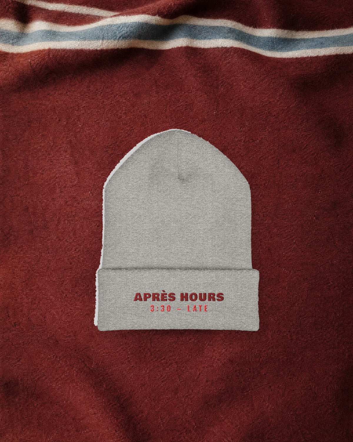 Après Hours Beanie in Heather Grey, styled