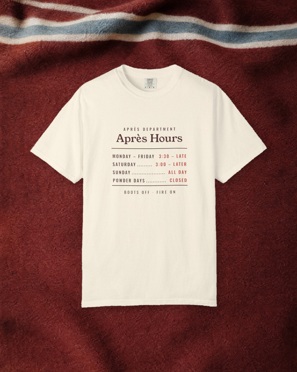 Après Hours Tee in Ivory, styled