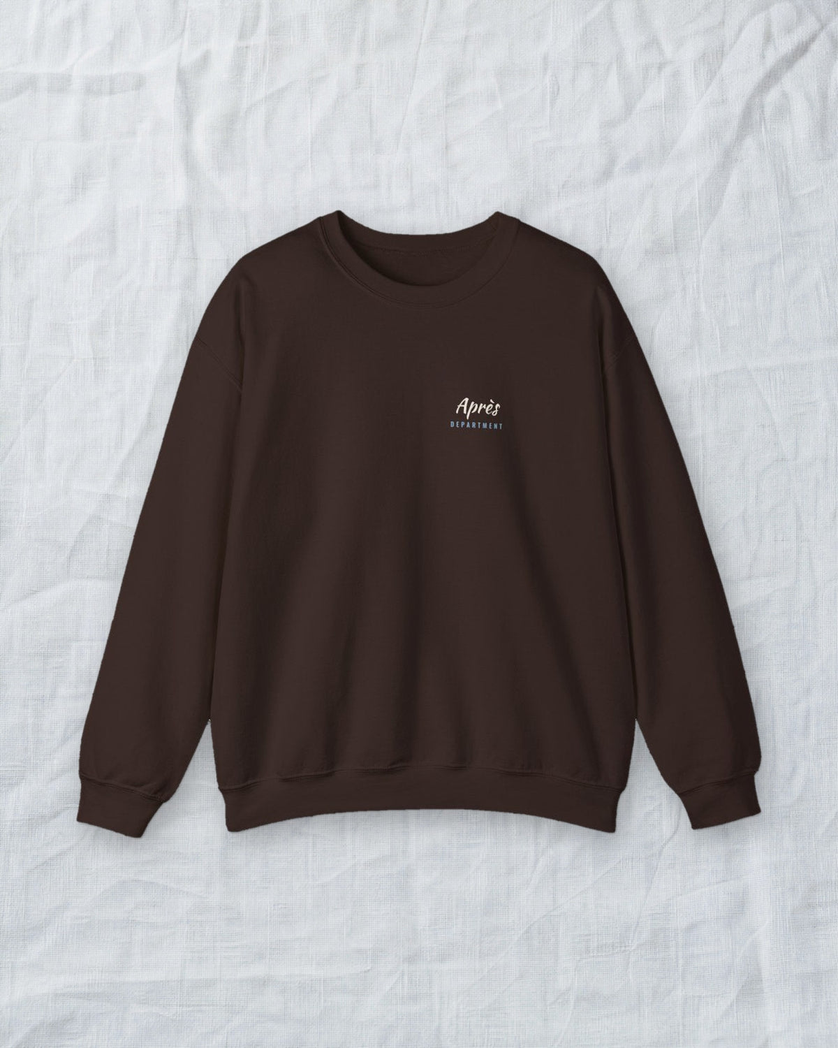 Après Script Crewneck in Dark Chocolate, styled