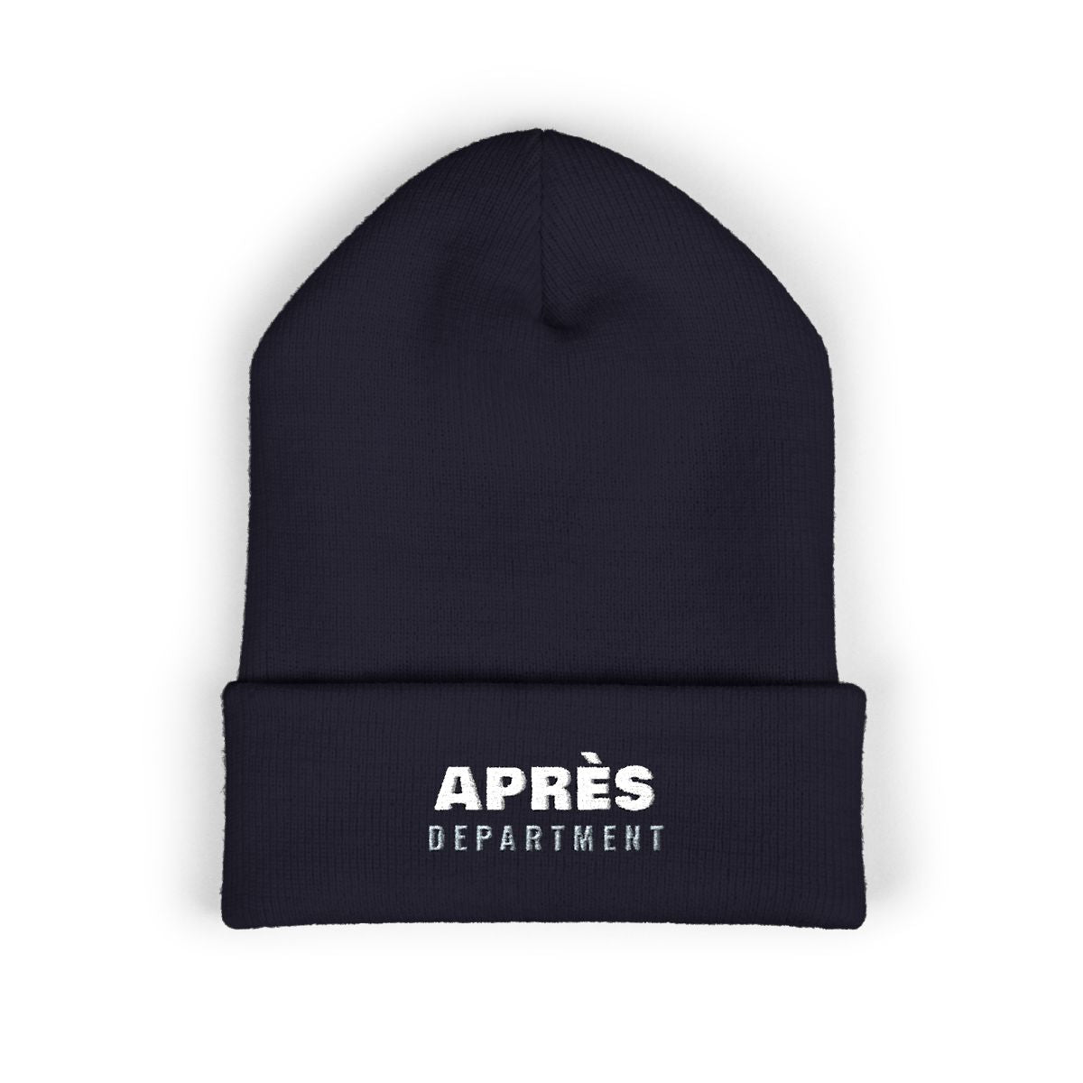 Après Department Beanie in Navy, front view