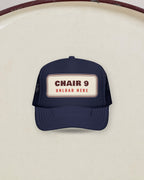 Chair 9 Trucker Hat in Dark Navy, styled