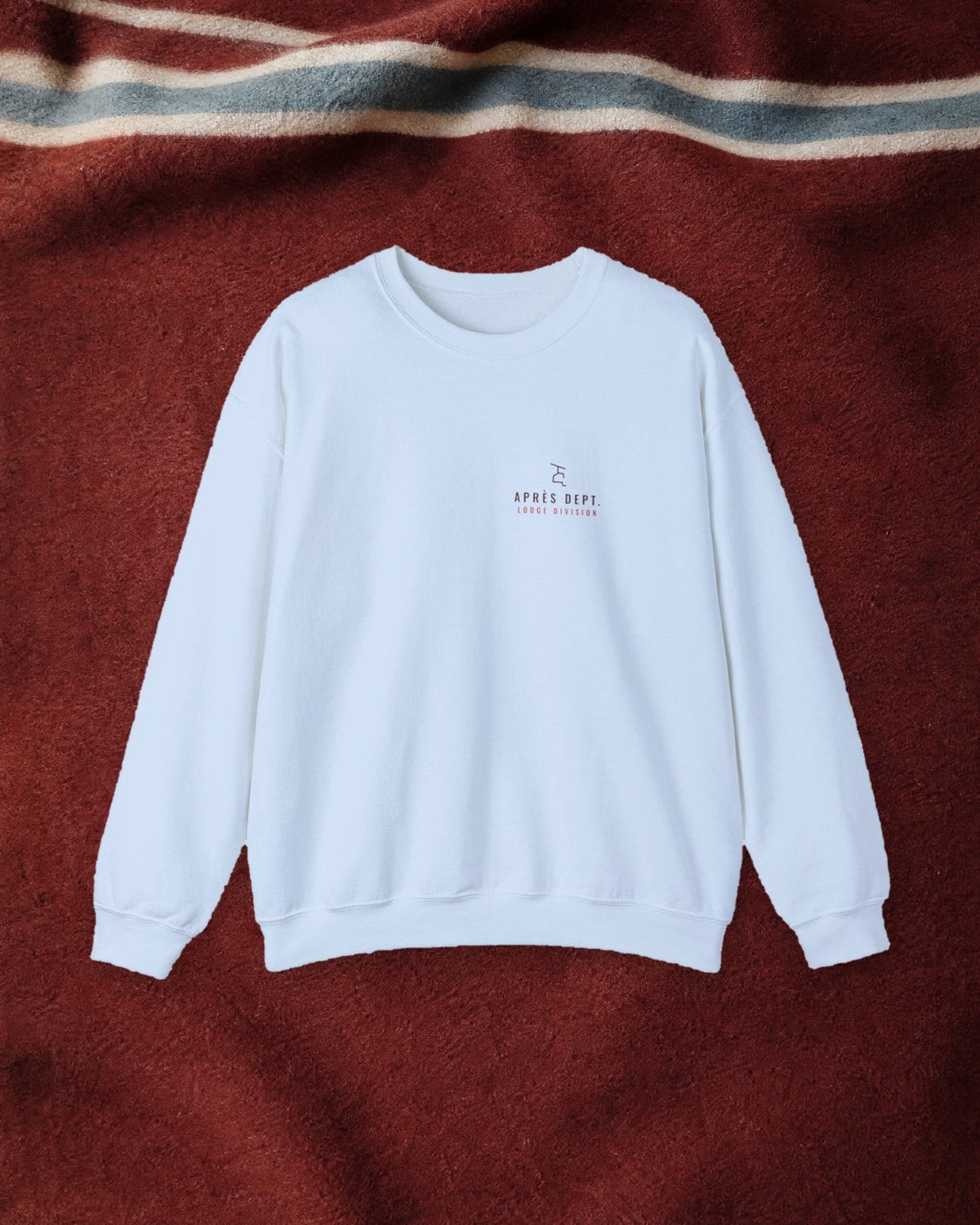 Chair Mark Crewneck in Light Blue, styled