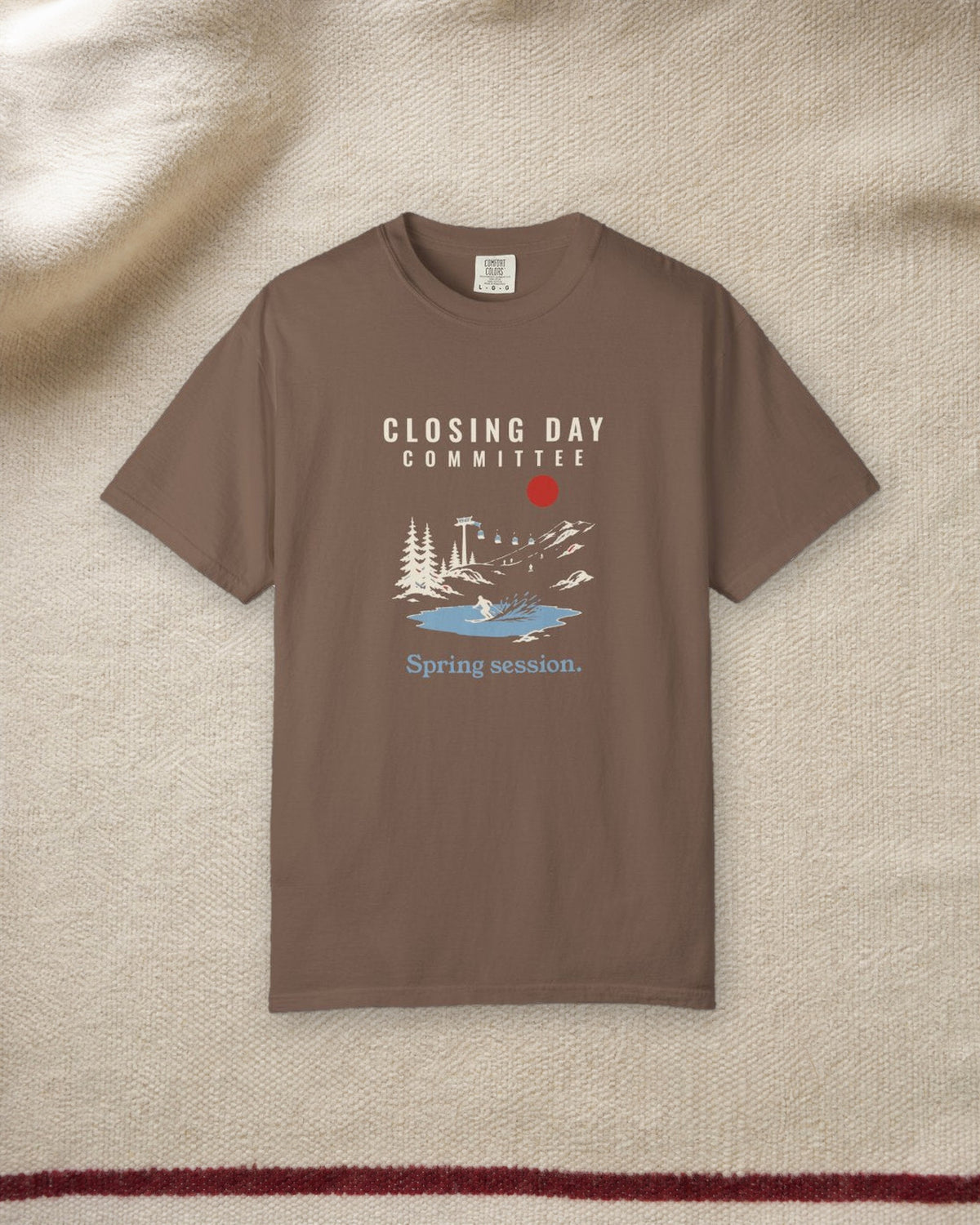 Closing Day Committee Tee in Espresso, styled