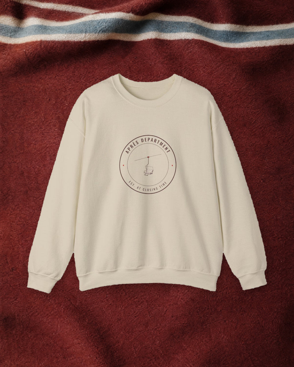 Après Department Crest Crewneck in Sand, styled