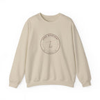 Après Department Crest Crewneck in Sand, front view