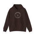 Après Department Crest Hoodie in Dark Chocolate, front view