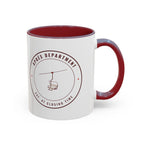 Après Department Crest Mug in Maroon, right side