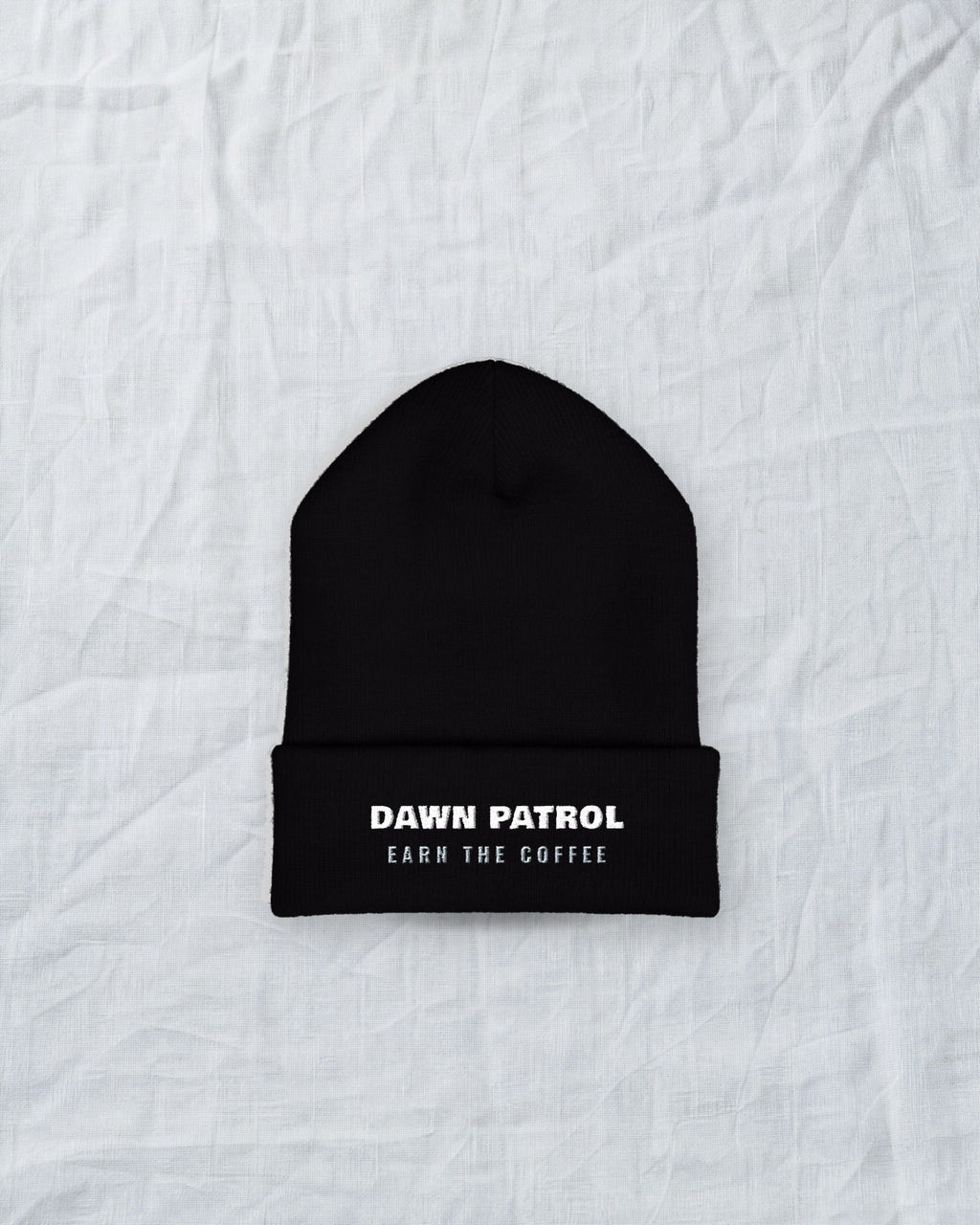 Dawn Patrol Beanie in Black, styled