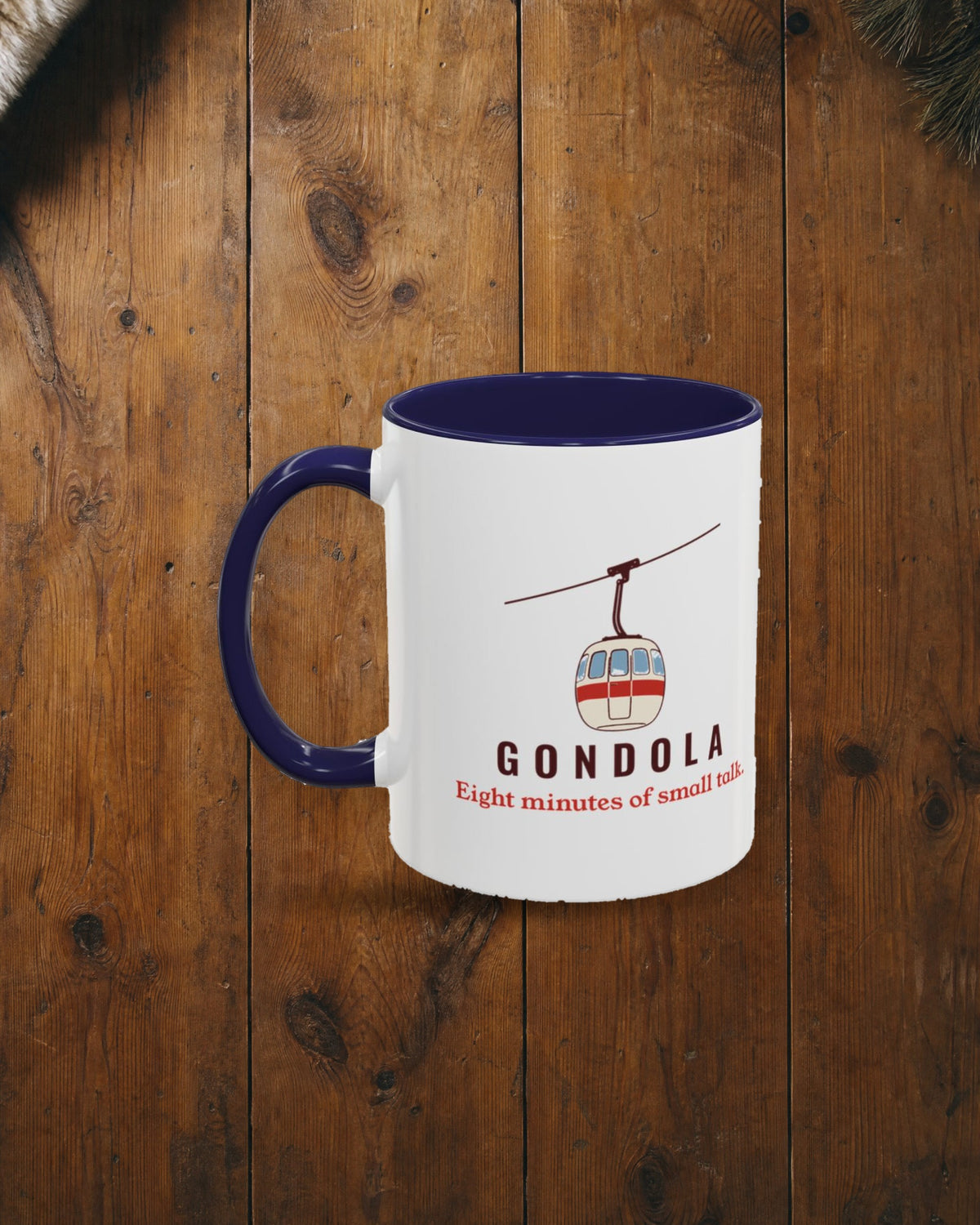 Gondola Mug in Navy, styled