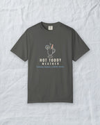 Hot Toddy Weather Tee in Pepper, styled