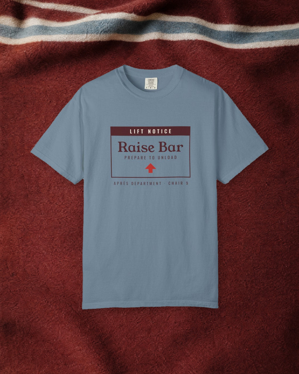 Raise the Bar Tee in Ice Blue, styled