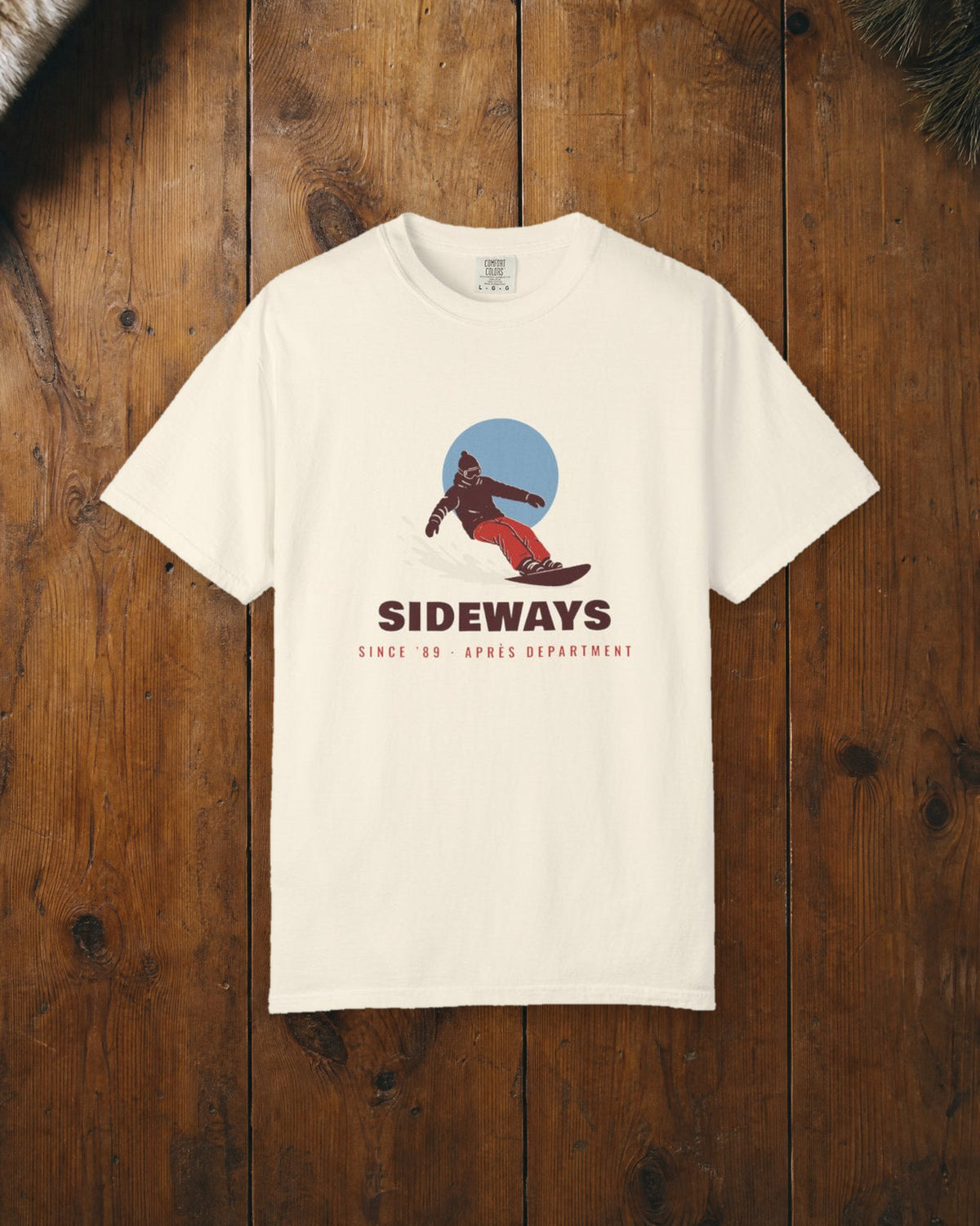 Sideways Since ’89 Tee in Ivory, styled