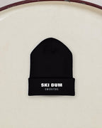 Ski Bum Emeritus Beanie in Black, styled
