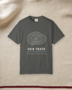 Skin Track Tee in Pepper, styled