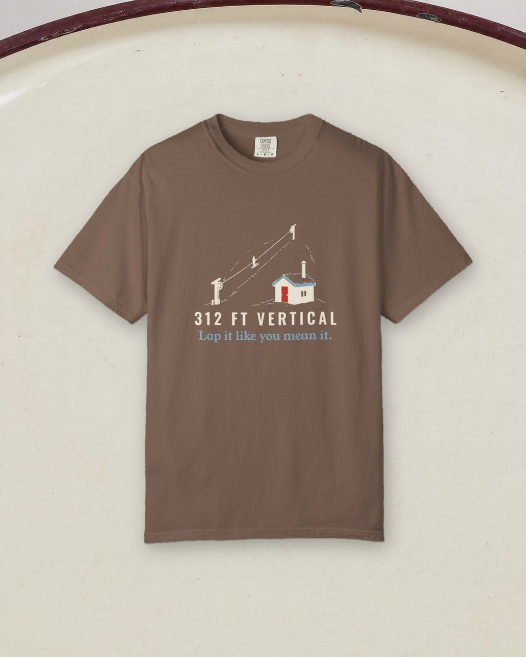 312 Ft Vertical Tee in Espresso, styled