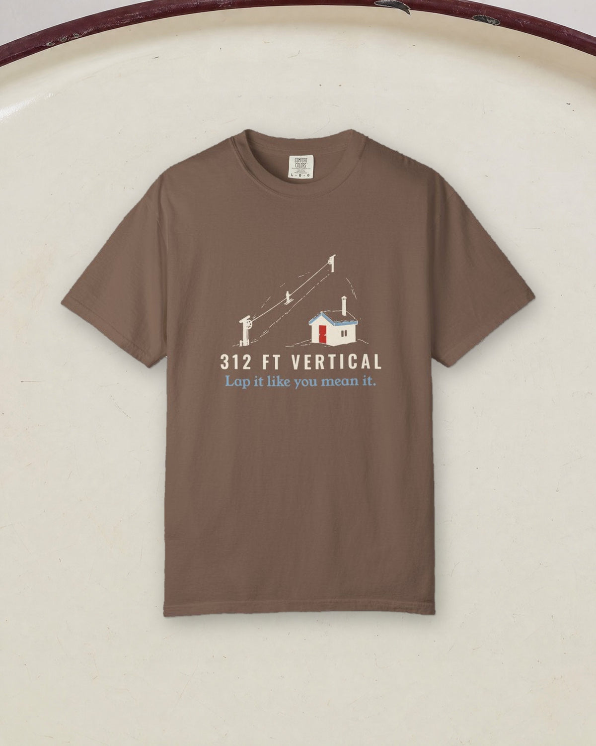 312 Ft Vertical Tee in Espresso, styled