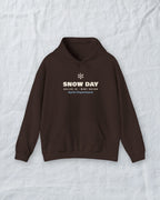 Snow Day Hoodie in Dark Chocolate, styled