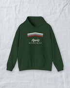 Après Stripe Hoodie in Forest Green, styled