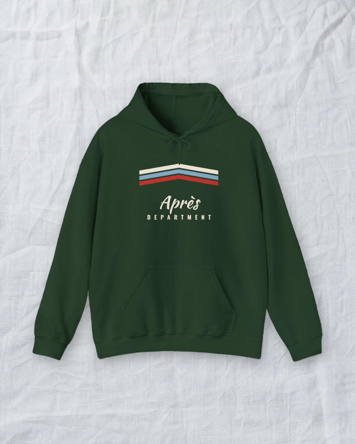 Après Stripe Hoodie in Forest Green, styled