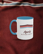 Après Stripe Mug in Light Blue, styled